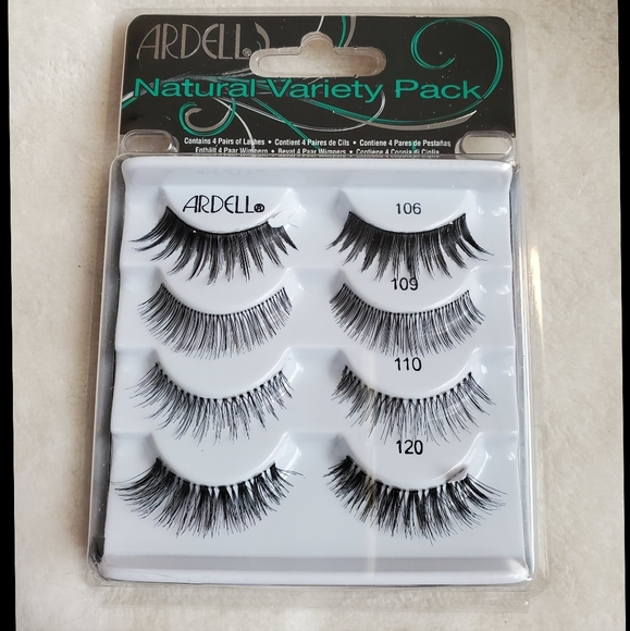 NEW Ardell Natural Variety 4-Pack Eyelashes in Black - Picture 1 of 9